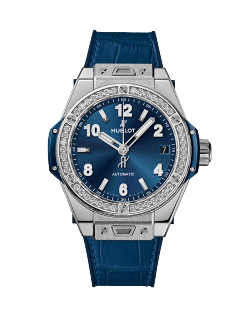 Hublot big bang 2025 steel blue diamonds