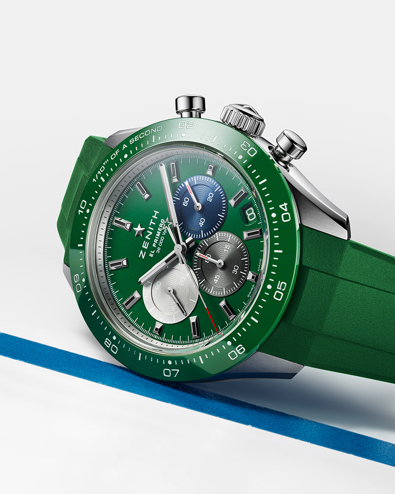 ZENITH Chronomaster Sport GREEN Rubber Strap