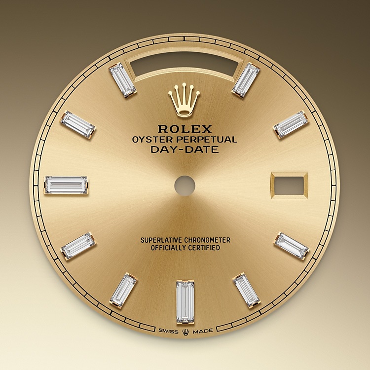 Rolex Day-Date Oyster, 40 mm, yellow gold and diamonds, M228398TBR-0036