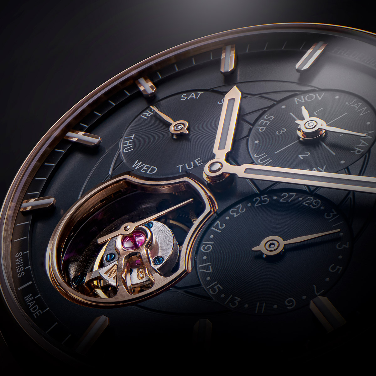 Frederique Constant Tourbillon Perpetual Calendar rose gold