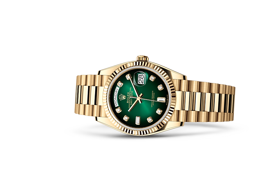 Rolex Day-Date Oyster, 40 mm, yellow gold and diamonds, M228398TBR-0036